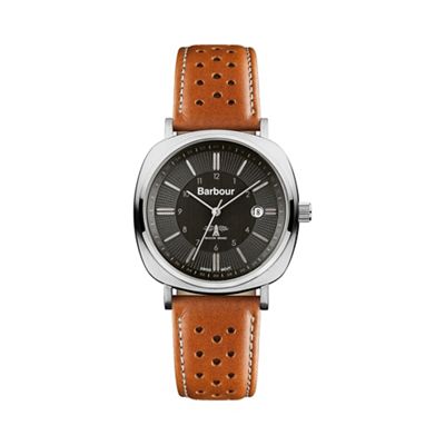 Men's black dial QA strap watch bb018sltn